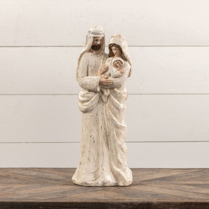 Wooden Look Holy Family