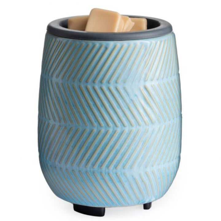 Blue Herringbone Flip Dish Warmer