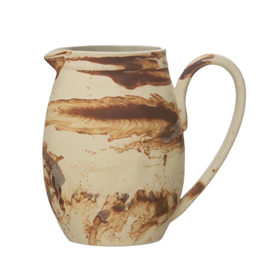 Iced Coffee Stoneware Pitcher