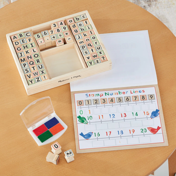 Wooden ABC Activity Stamp Set