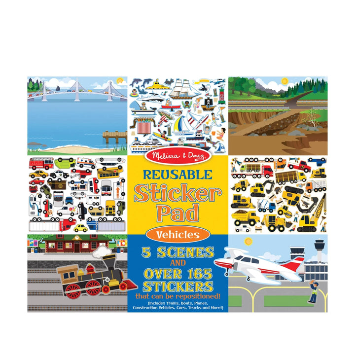Vehicles Reusable Sticker Pad
