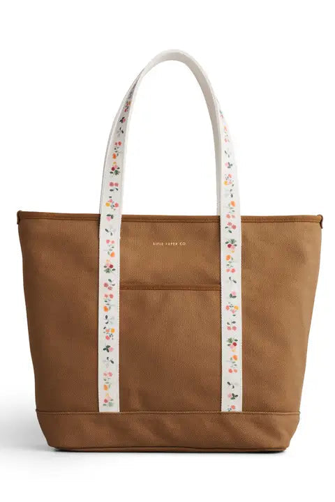 Rifle Paper Ditsy Dahlia Canvas Carry All