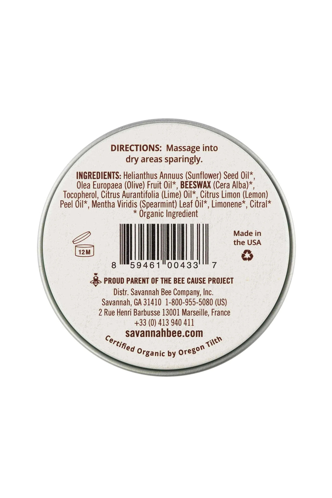 Mini Spearmint Beeswax Salve