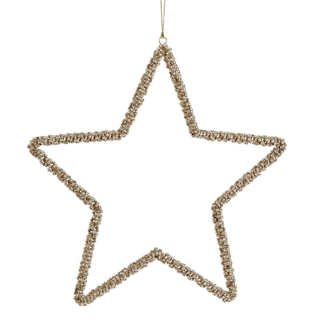 Gold Jeweled Star Ornament