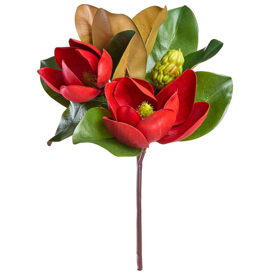 Red Magnolia & Pod Pick