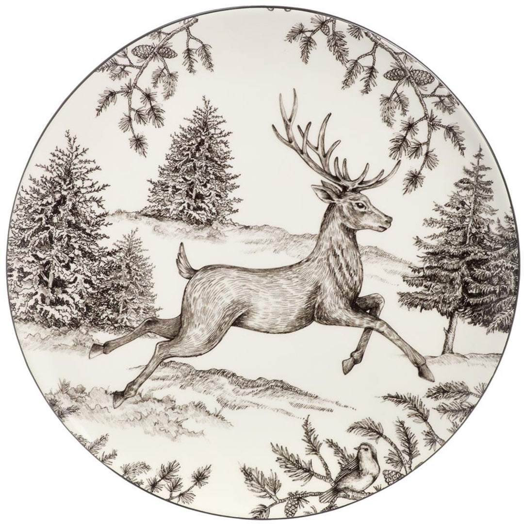 All Is Calm Reindeer Plate