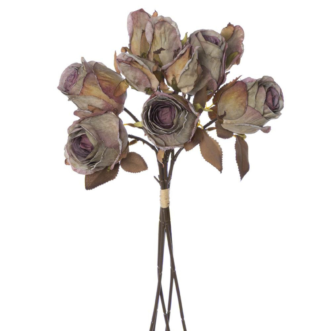 Purple Dried Look Rose Bundle