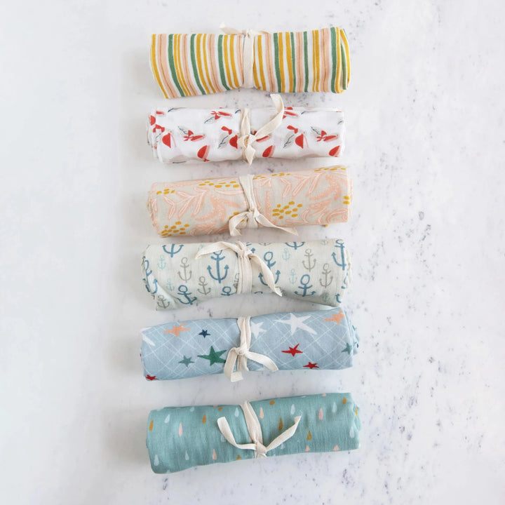 Whimsical Cotton Printed Swaddle