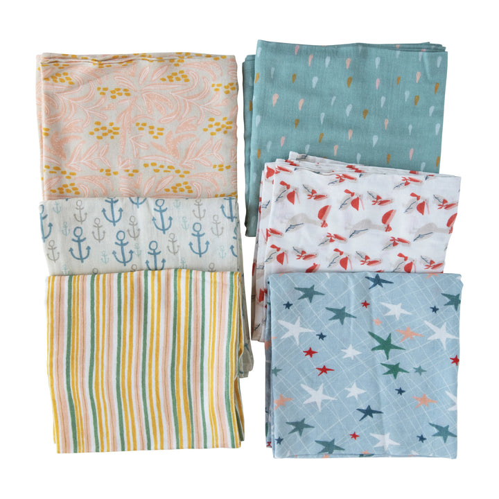 Whimsical Cotton Printed Swaddle