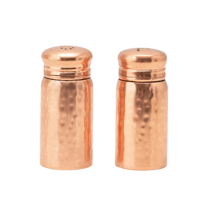 Hammered Copper Salt & Pepper Shaker Set