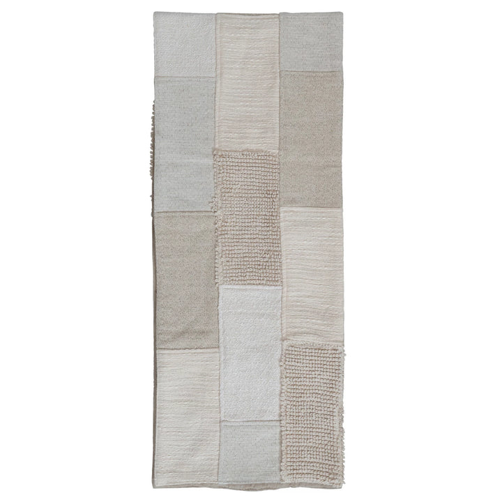 Natural Patchwork Table Runner