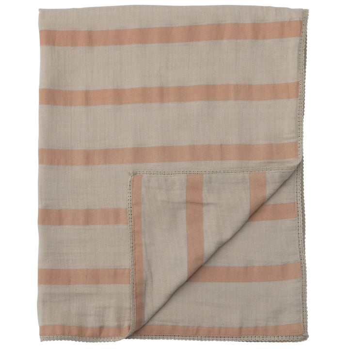 Pink & Cream Double Cloth Baby Blanket