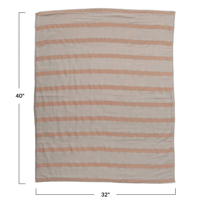 Pink & Cream Double Cloth Baby Blanket