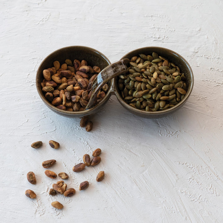 Brown Double Handled Dish