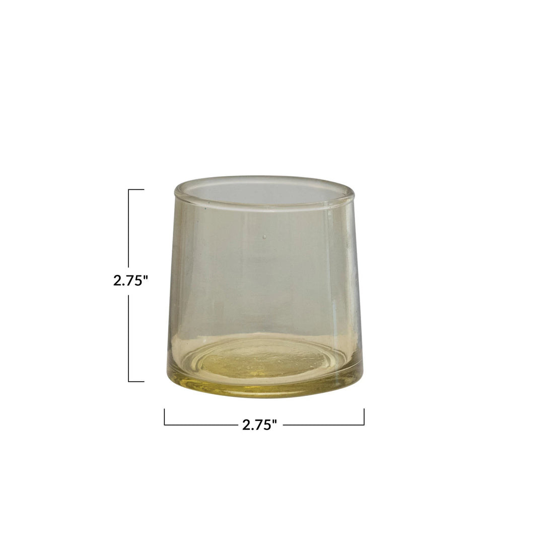 Off Green Small Drinking Glass