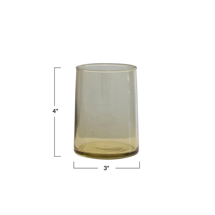 Off Green Drinking Glass