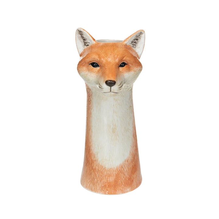 Stoneware Fox Head Vase