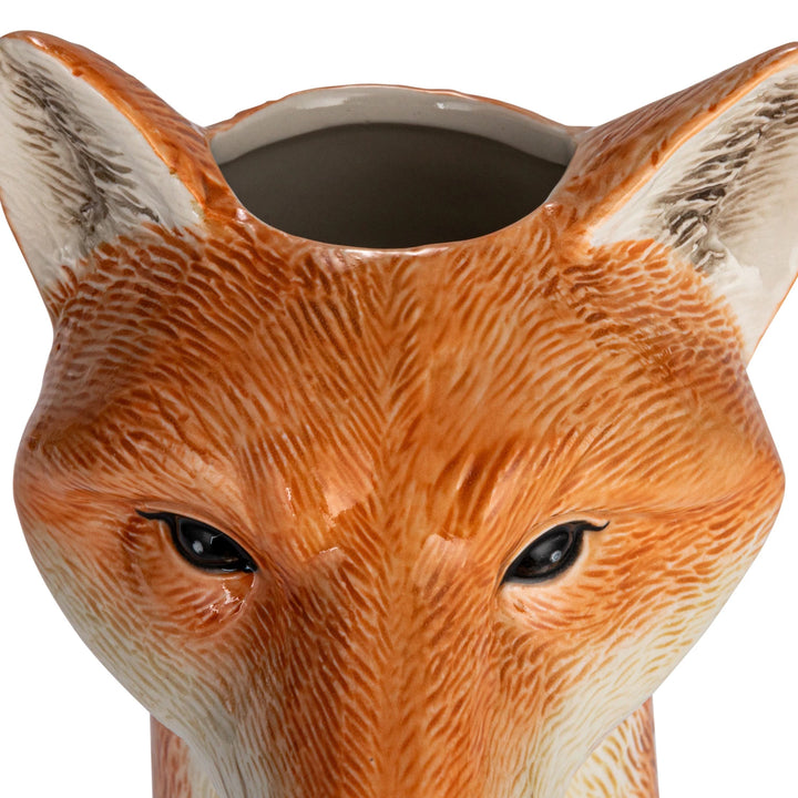 Stoneware Fox Head Vase