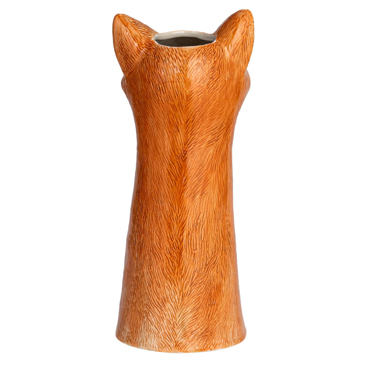 Stoneware Fox Head Vase