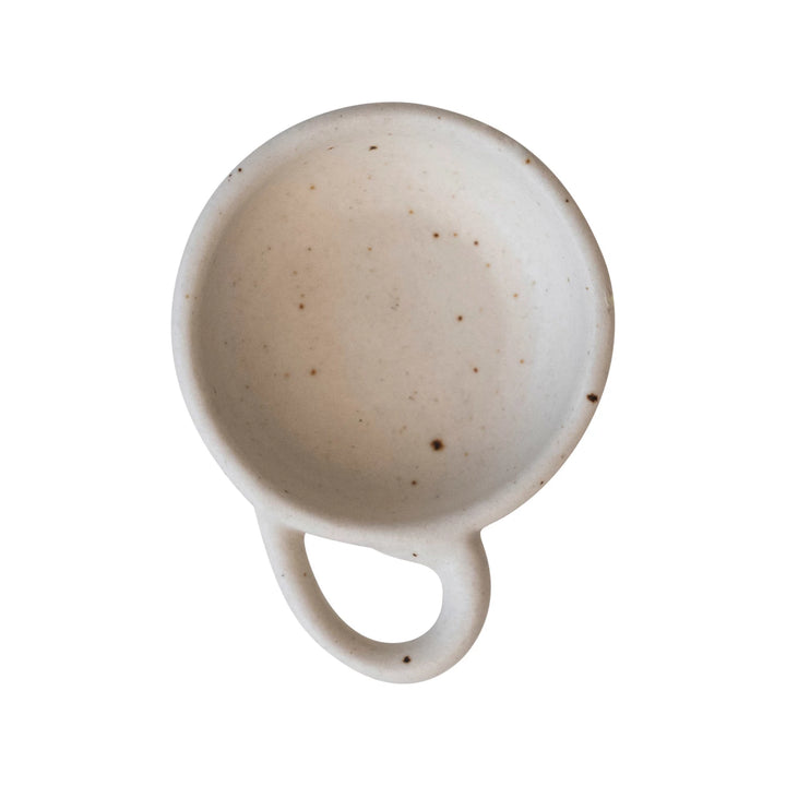 Speckled Cream Handled Dish