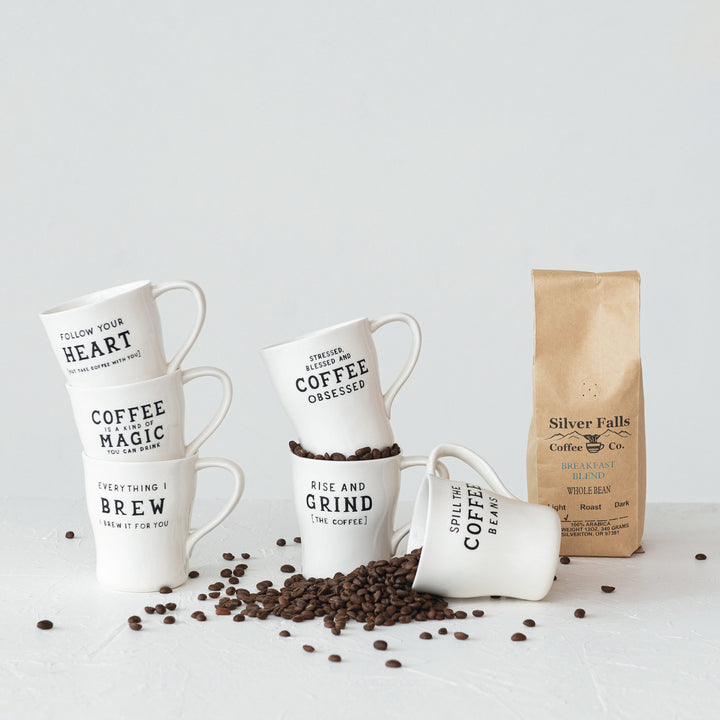 Stoneware Mug With Saying