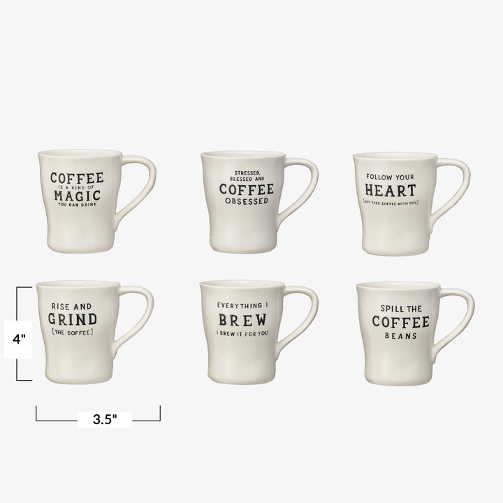 Stoneware Mug With Saying