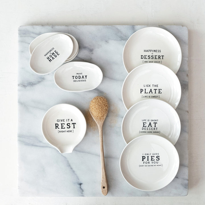 Fun Phrases Stoneware Dish