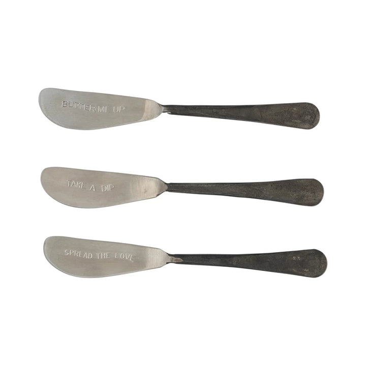 Etched Rustic Butter Knife