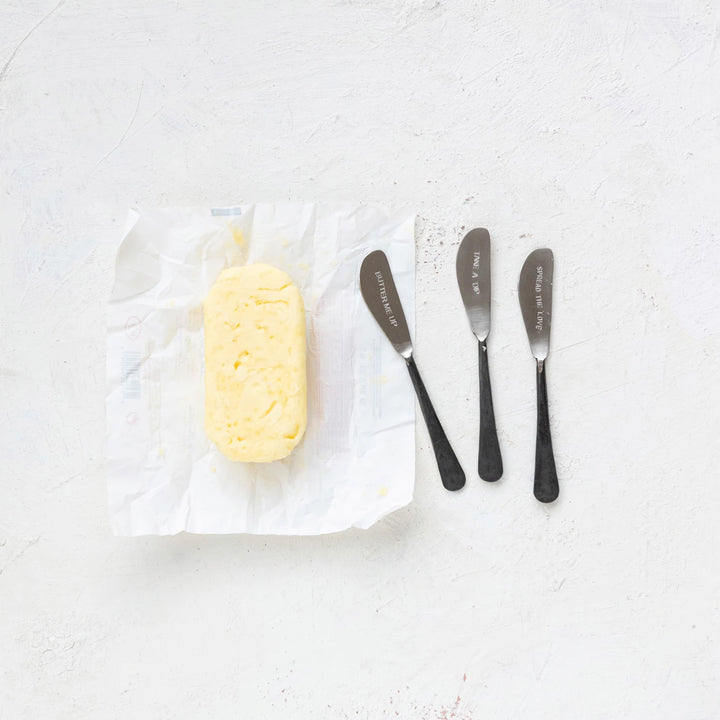 Etched Rustic Butter Knife