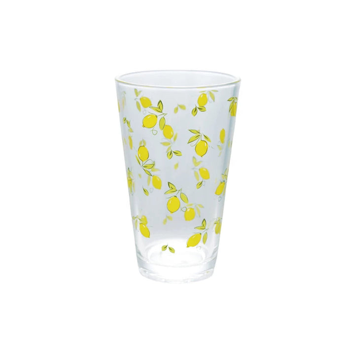 Lemon Decal Drinking Glass