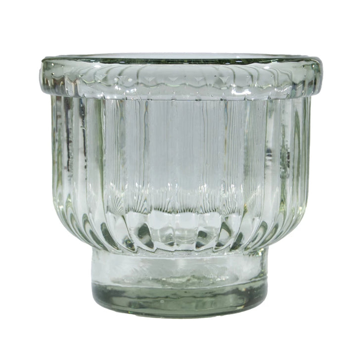 Ribbing Footed Tealight Holder