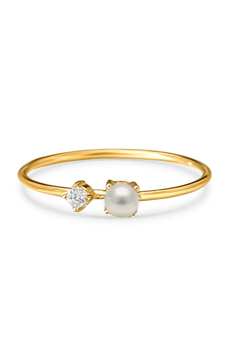 Ellie Vail Enza Pearl Stone Ring