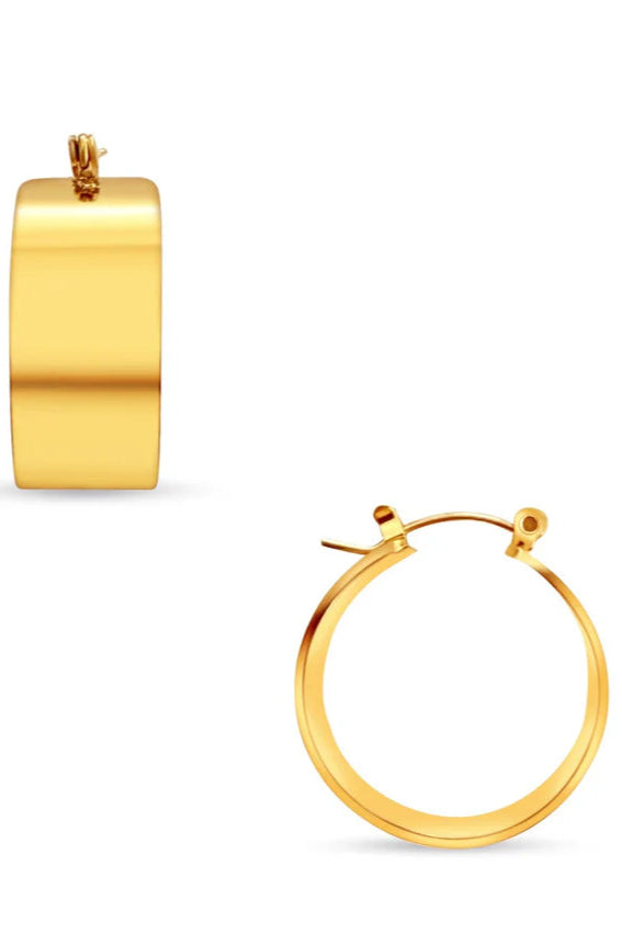 Ellie Vail - Lia Wide Hoop Earring