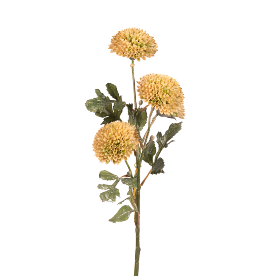 Rustic Cream Dahlia Blossom Pick