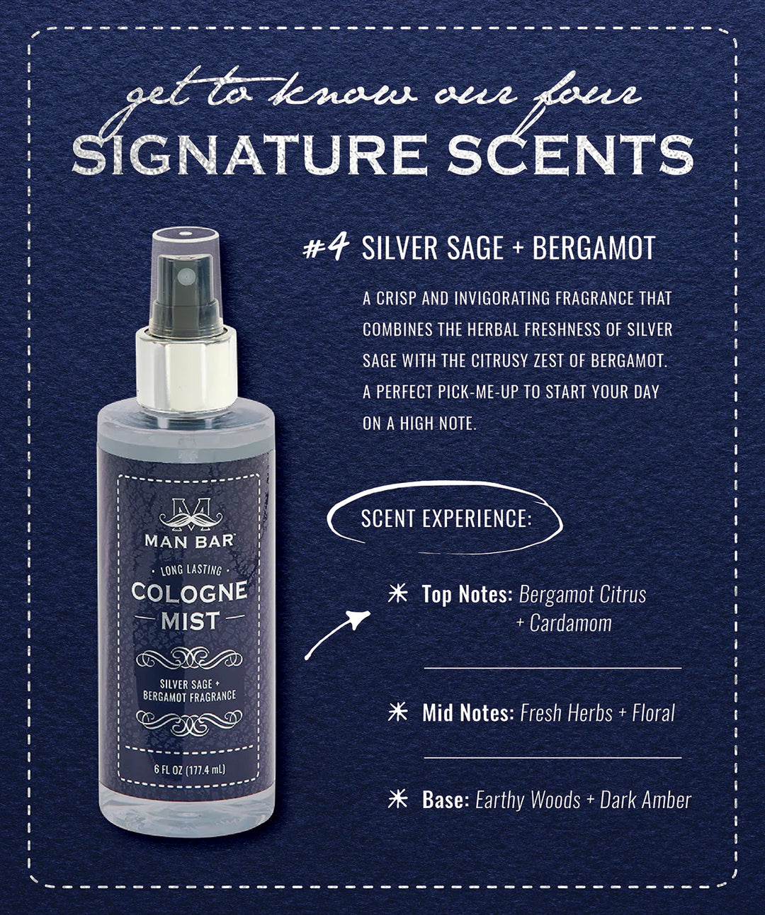 Silver Sage & Bergamot Cologne Mist