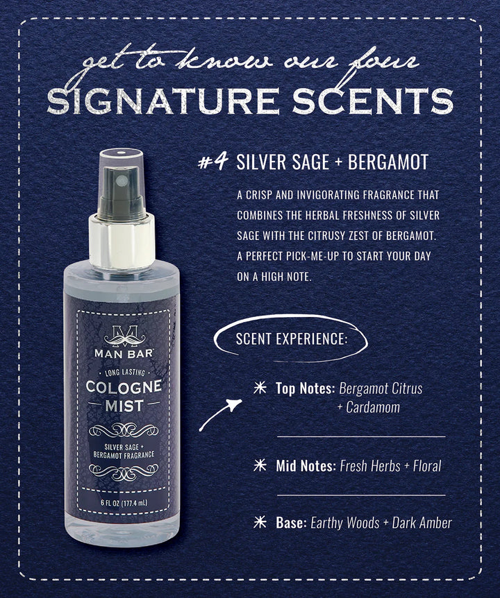 Silver Sage & Bergamot Cologne Mist