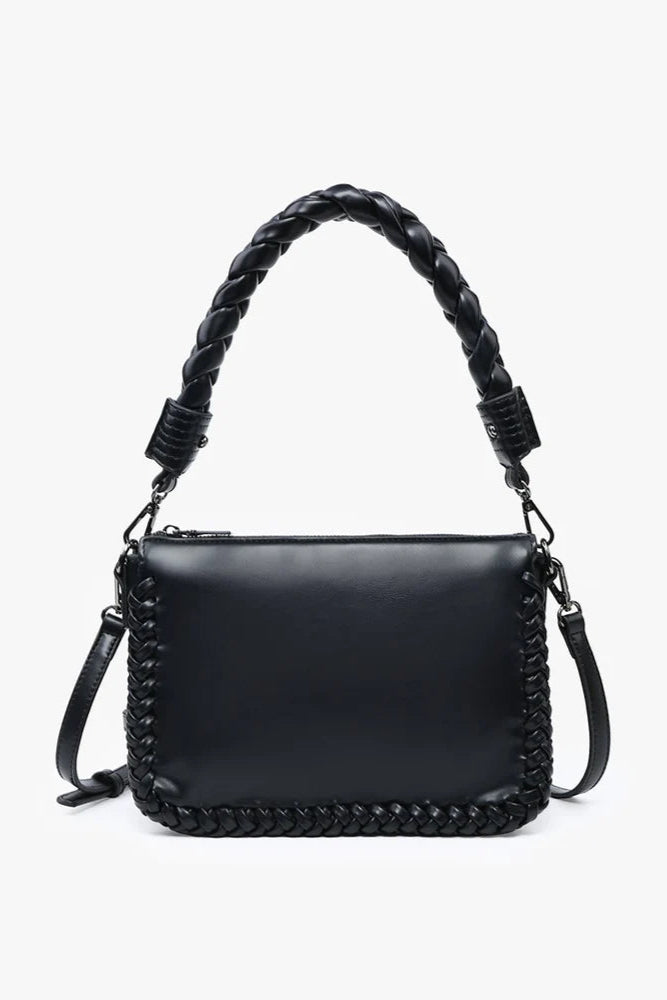 Jen & Co Judith Braided Whipstitch Handle Bag