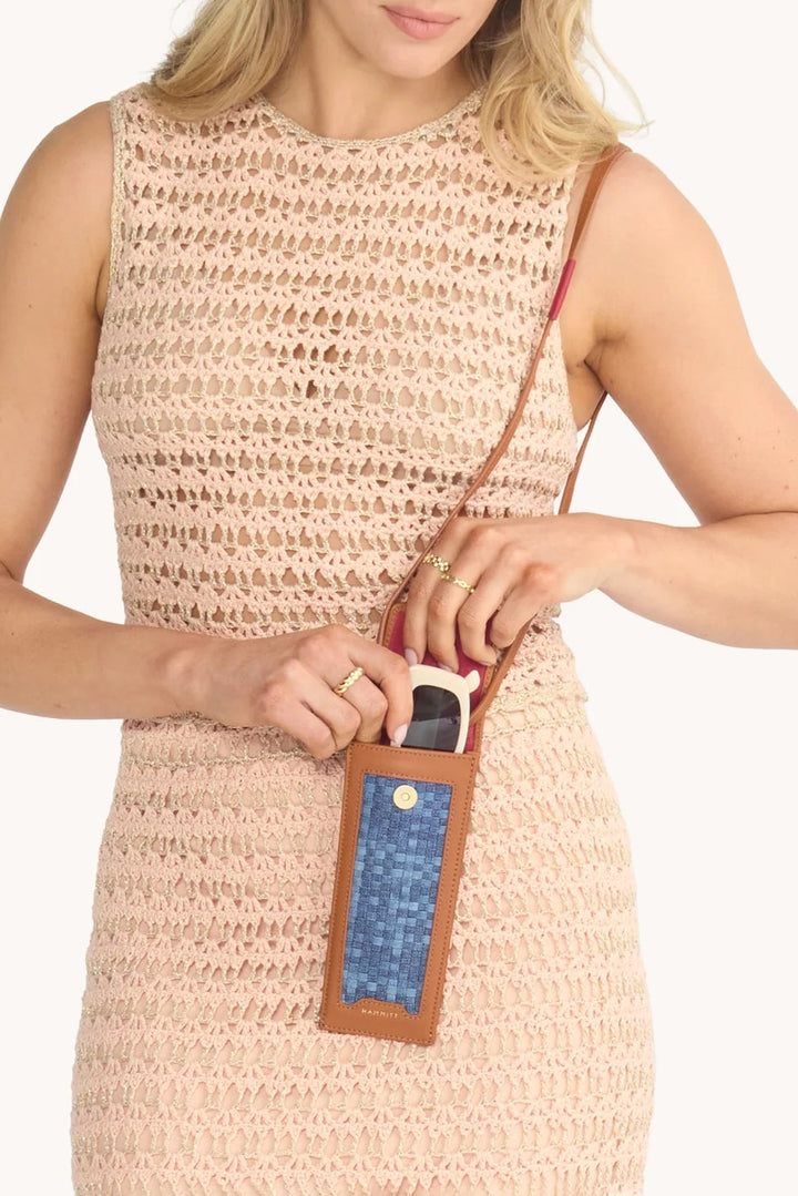 Hammitt Sunny Carrier - Mosaic Denim/Brushed Gold