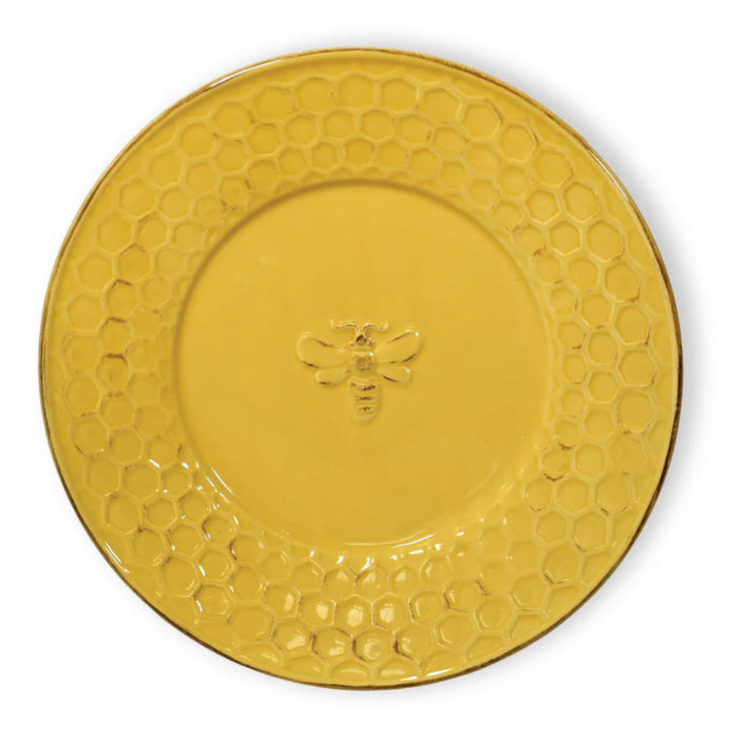 Yellow Honeycomb Plate