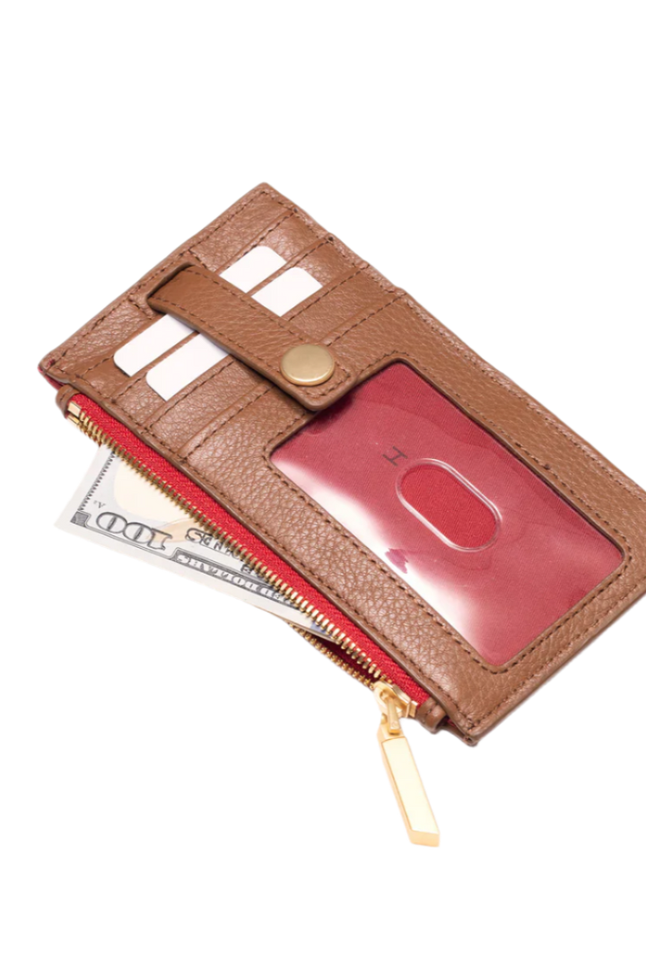 Hammitt 210 West - Mahogany Pebble/Brushed Gold Red Zip