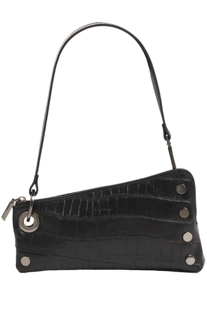 Hammitt Nash Pochette - Evening Crocco/Gunmetal