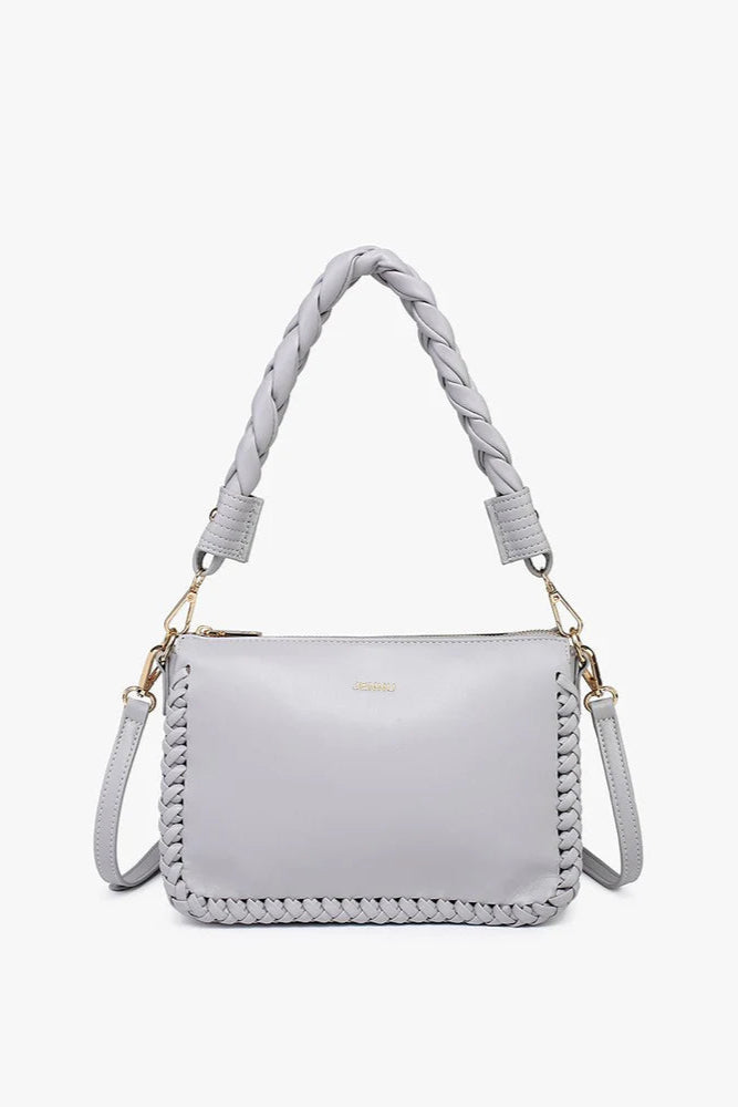 Jen & Co Judith Braided Whipstitch Handle Bag