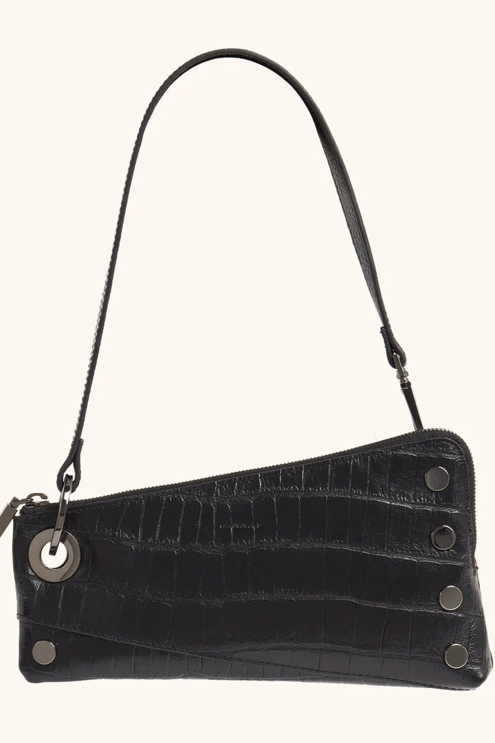 Hammitt Nash Pochette - Evening Crocco/Gunmetal