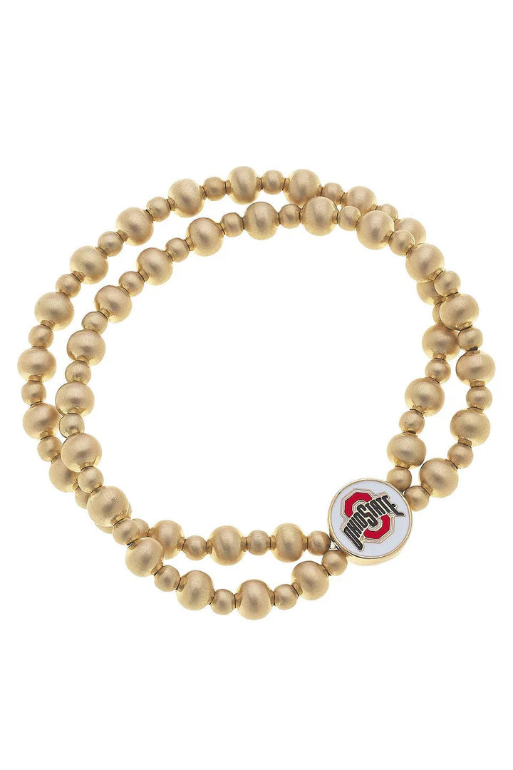 Ohio State Buckeyes 2-Row Bracelet