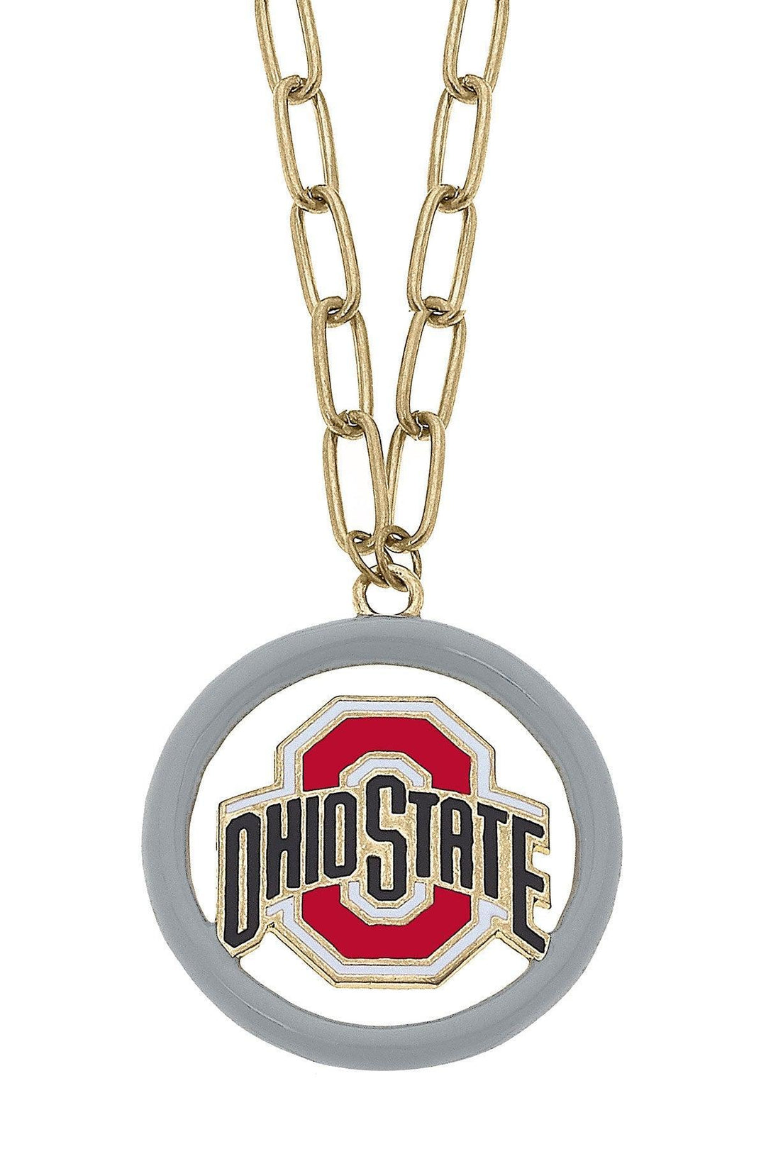 Ohio State Buckeyes Logo Medallion Necklace