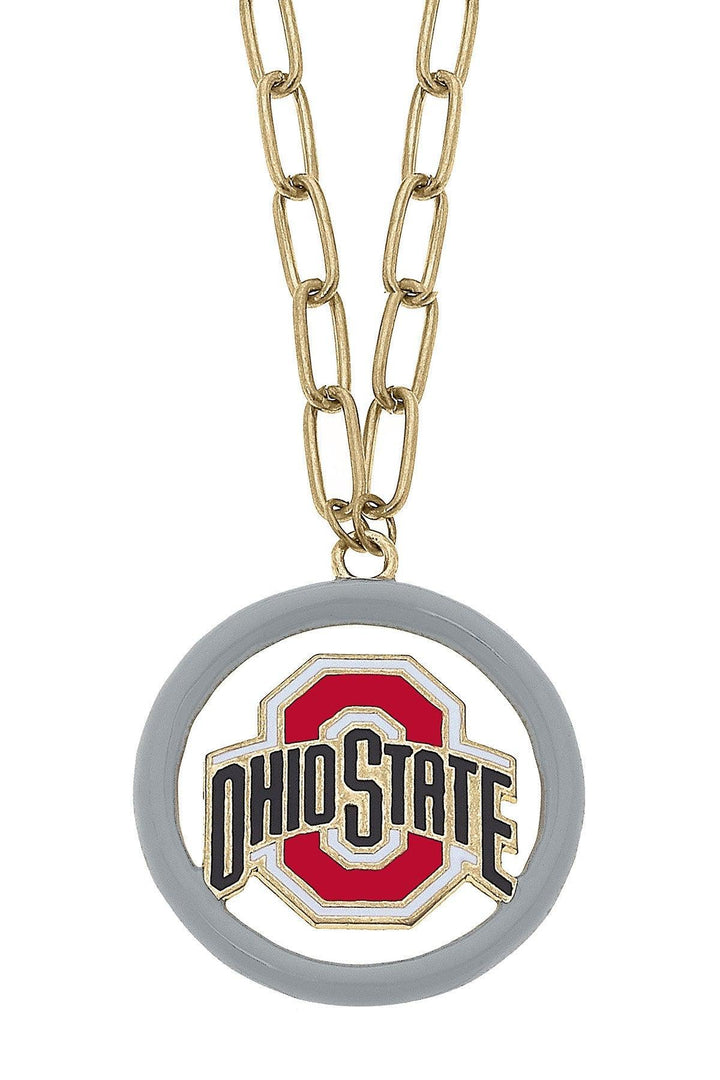 Ohio State Buckeyes Logo Medallion Necklace