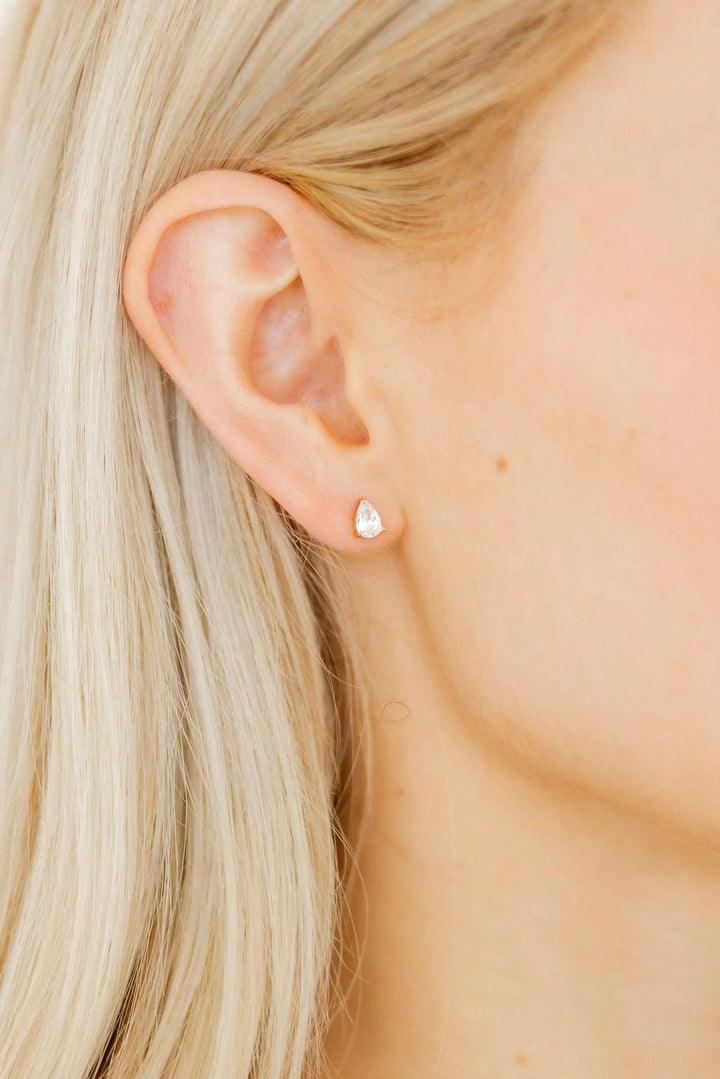 Paige Pear Studs