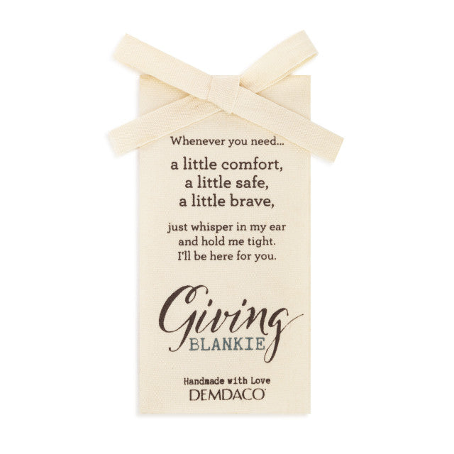 Giving Bear Blankie