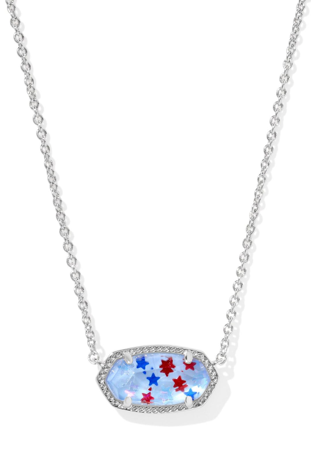 Kendra Scott Elisa Pendant Necklace - Silver Star Illusion