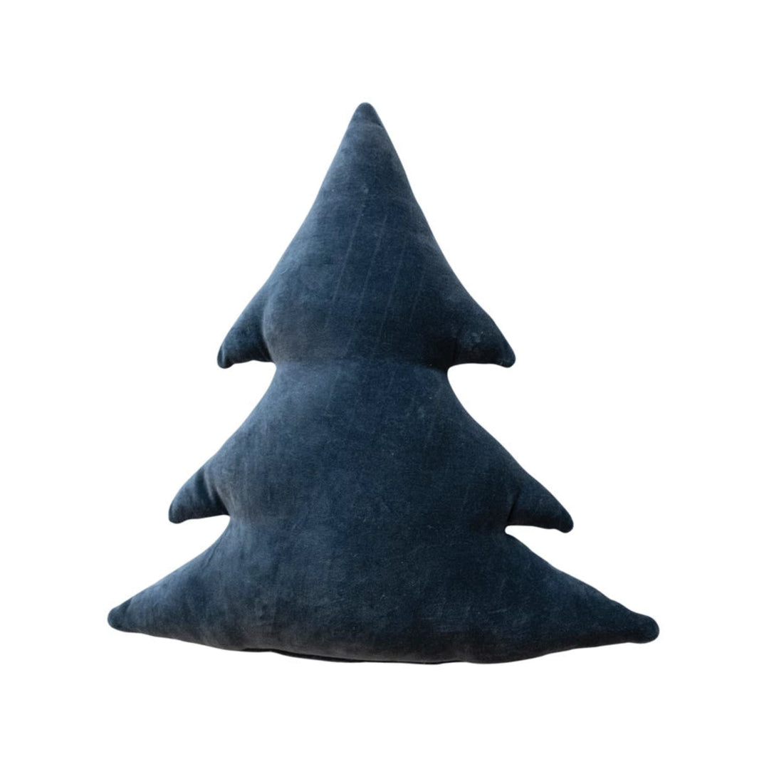 Midnight Velvet Tree Shaped Pillow